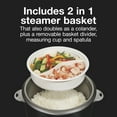 thumbnail image 5 of Proctor Silex 30 Cup Rice Cooker & Food Steamer with Steam & Rinse Basket, Black, 5 of 8