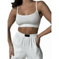 thumbnail image 1 of Conjuntos Casuales de Dos Piezas para Mujer, Camiseta Sin Mangas con Cuello en V y Cintura Elástica, Chándal de Verano con Bolsillo. XL, 1 of 8