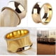 thumbnail image 3 of Napkin Ring Set, Dinner Napkin Holder, Handmade Natural Metal Trim (Gold Beaded Trim, 6 pcs), 3 of 4