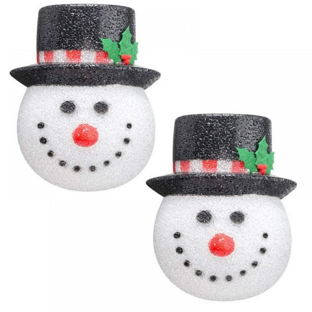 Wisremt 2 Pack Snowman Christmas Porch Light Covers, Christmas Outdoor