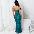 thumbnail image 4 of Yesfashion Wholesale Women Summer Tie Dye Spaghetti Strap Dress Backless Ruched Bodycon Midi Dress for Beach Party Night, 4 of 5