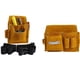 thumbnail image 4 of Guardurnaity Riñonera de cuero resistente para trabajadores de la construcción, con cinturón para delantal y forro de tela suave. Ideal para Accesorios de disfraces Estilo de doble bolsillo, 4 of 6