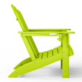 thumbnail image 4 of WestinTrends Highland 2-Piece Outdoor Patio HDPE Adirondack Chair With Ottoman and Cup Holder Set, Lime, 4 of 8