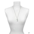 thumbnail image 3 of Delight Jewelry Silvertone Large Lucky 7 Silvertone Sisters Best Friends Forever Bar Charm Necklace, 23", 3 of 4