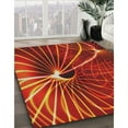 thumbnail image 3 of Ahgly Company Machine Washable Indoor Rectangle Transitional Papaya Orange Area Rugs, 8' x 12', 3 of 7