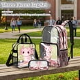 thumbnail image 2 of ZUXONGSY Axolotl Cherry Blossom Print Clear Backpack 17" for School Girls and Boys 3Pcs Transparent Bookbag Set with Lunch Box and Pencil Case, Heavy Duty PVC Backpack for Kids Toddler Girls, 2 of 4