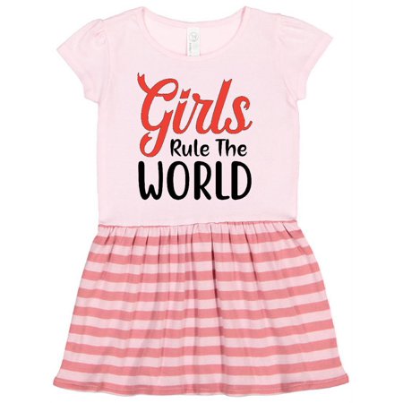 

Inktastic Girls Rule the World Gift Toddler Girl Dress