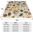 thumbnail image 2 of Mushroom Blanket for Adults Women Teen Girls Mushroom Blanket Gifts 60" x 50" Flannel Mushrooms Collection Throw Blanket for Bed Living Room Sofa Couch Soft Warm Lightweight Cozy Mushroom Decor, 2 of 6