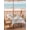 Blue Yellow, variant on Outdoor Tablecloth with Umbrella Hole and Zipper, Blue Yellow Flowers Rectangle Table Cloth 54x80 Inch Waterproof Tablecloth, Spring Summer Garden Wildflowers Retro Picnic Table Cover for Patio