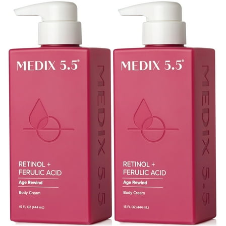 MEDIX 5.5 Retinol   Ferulic Acid Body Cream 15 fl oz Two Pack