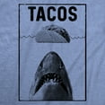 thumbnail image 2 of Womens Tacos Shark T Shirt Funny Jaws Tee for Ladies Womens Graphic Tees, 2 of 9