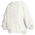 thumbnail image 3 of Women's Pressbox White Clemson Tigers Janice Retro Logo Oversized Pullover Sweatshirt, 3 of 3