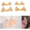 thumbnail image 1 of Kbraveo 4 Pair Latex Soft Elf Ear Fake Ears Ear Tips For Any Themed Party, 1 of 2