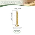 thumbnail image 2 of Tornillos de latón Uxcell, tornillos autoperforantes, cabeza plana de cruz, adecuados para bisagras de puertas, electrónica, muebles M3 x 25 mm 50, 2 of 6