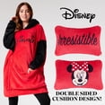 thumbnail image 3 of Sudadera con capucha Disney Stitch 2 en 1 para adultos, forro polar, color rojo Minnie, 3 of 5