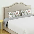 thumbnail image 3 of Yayeee Pillowcase Queen Size Set of 2 Satin Wrinkle Resistant Pillow Case, Brown Christmas House, 3 of 7