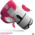 thumbnail image 4 of DXM SPORTS Boxing Gloves for Men & Women - Pink & White, 14oz, 4 of 8