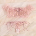 thumbnail image 3 of Gibobby Ropa sexy de mujer para sexo Lenceria Sexy para Mujer Transparente Ropa Interior Lenceria Vestidos de Mujer Sexis Bralette y Tanga Conjunto Interior Mujer(Rosa, M), 3 of 5