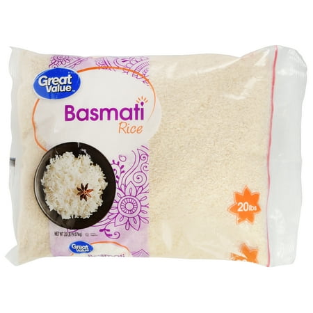 Great Value Basmati Rice, 20 lb