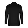 thumbnail image 5 of cocolona Mens Quarter Zip Pullover Sweatshirts Fall Winter Long Sleeve Stand Collar Shirts Fashion Casual Loose Tops with Pockets, 5 of 6