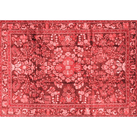Ahgly Company Indoor Rectangle Persian Red Traditional Area Rugs, 5' x 7'