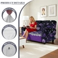 thumbnail image 4 of TSOVTHRID Purple Poppy Floral Print 6-Piece Loveseat Recliner Slipcover Stretch Recliner Sofa Cover with Side Pocket Couch Furniture Protector for Dogs, 4 of 7