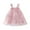 Pink, variant on Dresses for Girls Toddler Sleeveless Embroider Dress Dance Party Floral Dresses Clothes Princess Dress Size 3 Y-4 Y
