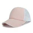 thumbnail image 5 of Summer Peaked Cap Ripped Sunshade Decorative Long Brim Mesh Anti-UV Hollow Out Lightweight Baseball Hat Men Headwear, 5 of 7