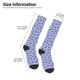 thumbnail image 2 of Balery Blue And White Flowers Calcetines novedosos Calcetines deportivos Calcetines hasta la rodilla Calcetines de algodón Calcetines originales y geniales, 2 of 6