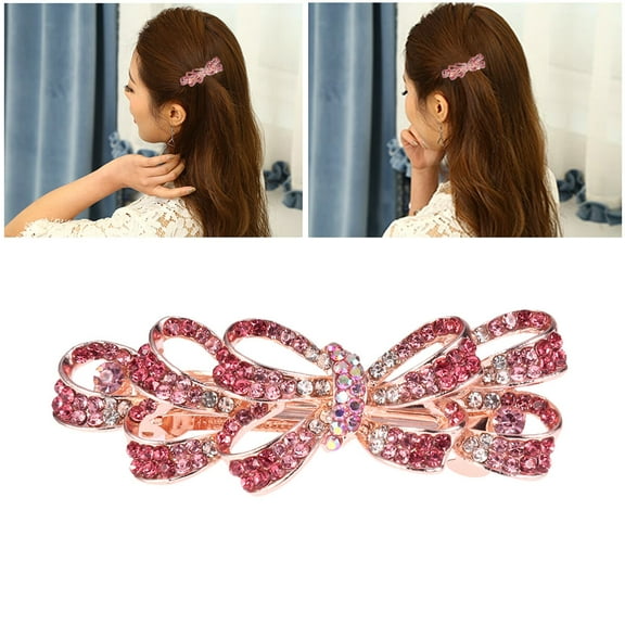 Niceauty Sparkly Hair Barrette Holds Hair in Place for Women Special Occasions 1Pack