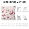 thumbnail image 6 of MLJA Butterfly Decorative Throw Pillow Cover Pillow Case Cushion Cover for Summer Sofa Bedroom Couch Home Decor Pink 2Pcs, 6 of 6