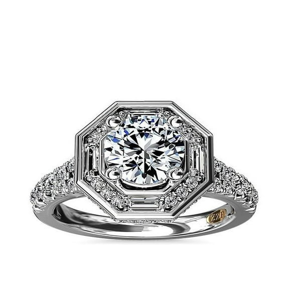 Natural Diamond-Capitals 3.00 Carat (F-G/VS1) Beautiful Round Cut Diamond Solitaire Engagement Ring for Women Solid 950 Platinum Size 7