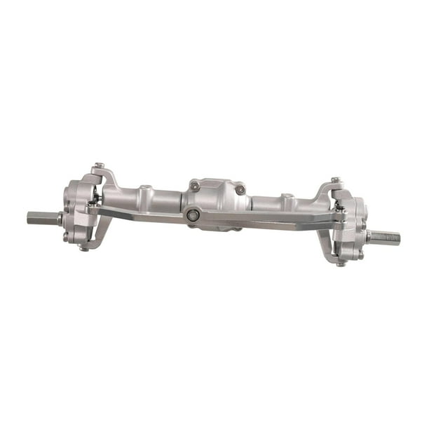 Carcasa de eje delantero RC, eje metálico mejorado, repuesto resistente, accesorio RC para D96 Plata