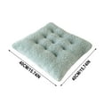 thumbnail image 3 of Square Floor Pillow, Large Meditation Seat Cushion for Adult, 16 inch Tufted Corduroy Solid Chair Pad, Thicken Soft Cotton Filled Seat Pads Non-Slip Floor Cushion for Living Room Tatami Patio, 3 of 5