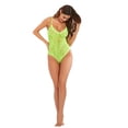 thumbnail image 4 of Women Floral Embroidery See Through Comfortable Bodysuit Plus Size, 4 of 4