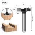 thumbnail image 3 of Mèche de Surfaçage pour Planche à Découper CNC 1/4 Pouces Tige, Mèche de Raboteuse pour Aplatissement de Dalle, Mèche de Raboteuse en Carbure, Outil de Rabotage pour Fraisage du Bois, Outils de Menuiserie, 3 of 5