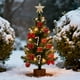 thumbnail image 5 of Christmas Tree Bauble Hanging Home Party Ornament Decor, Bauble Hanging Ornament, Home Party Decor, Festive Home Decor, Unique Christmas Tree Accents, Metal Frame Design, 2-Tier Structure, for, 5 of 8