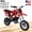 Red, variant on Seipouy 49cc 2-Stroke Kids Dirt Bike Kids Motorcycle Gas Dirt Bike Mini Dirt Bike Pocket Gas Motorbike Off Road Gas Power Mini Pocket Motorcycle with Front Rear Disc Brakes Max Speed 40KM/H