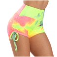 thumbnail image 1 of Gibobby Yoga leggings cortos Pantalón Corto Poliéster Elástico Yoga Mujer(Multicolor,M), 1 of 5