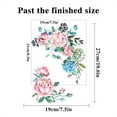 thumbnail image 2 of Floral Toilet Stickers PVC Flower Murals Lightweight Self-adhesive Paintings For Bathroom Decoration, 2 of 9