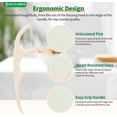thumbnail image 2 of &Plant-based dental floss sticks for adults and children, 300 pieces, fluoride-free, plant-based straw, friend of the earth, zero waste packaging, tear-resistant (odorless), 2 of 4