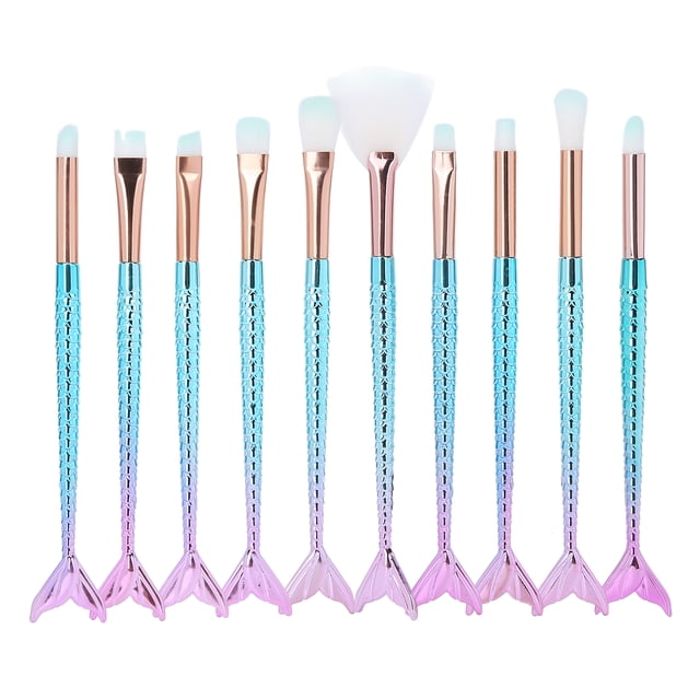Kit de pinceles de maquillaje BuyWeek 10 piezas cosméticos