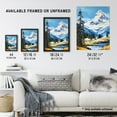 thumbnail image 4 of Swiss Alps Oil Painting Switzerland Snow Capped Peaks And River In Idyllic Alpine Meadow Art Print Framed Poster Wall Decor 12x16 inch, 4 of 5