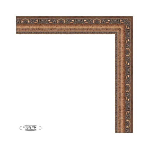 17x21 Antique Gold Bronze Wood Picture Frame - UV Acrylic, Foam Board Backing, Hanging Hardware