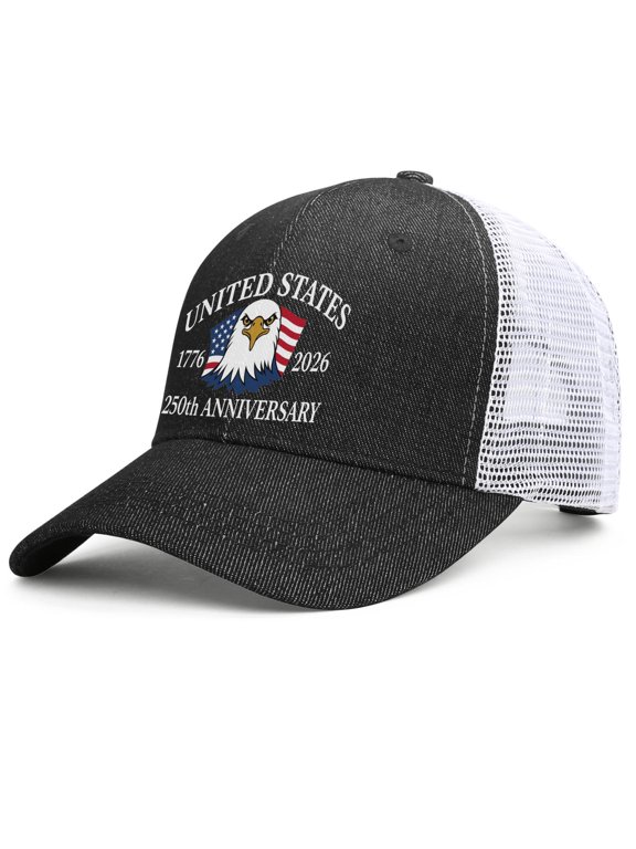 USA 250th Anniversary Hat Commemorative Coin 1776-2026,Distressed Patriotic Baseball Cap