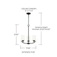 thumbnail image 2 of Capital Lighting 415231MB-338 Dixon 3 Light 17" Wide Chandelier - Black, 2 of 7