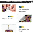 thumbnail image 3 of Coolnut Graffiti Line Sink Splash Guard for Faucet 2 Packs Faucet Absorbent Mats, Mardi Gras Carnival Faucet Handle Drip Catcher Quickly Drying Mat for Kitchen Counter Bathroom RV, 23.6"x5.5", 3 of 7