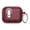 Cherryred, variant on Lunvic Case for AirPods 4/5th Gen, Transparent Protective Cover with Quick Spring-Latch Lock, Integrated Phone Easel and Alloy Carabiner Clip, Cherryred