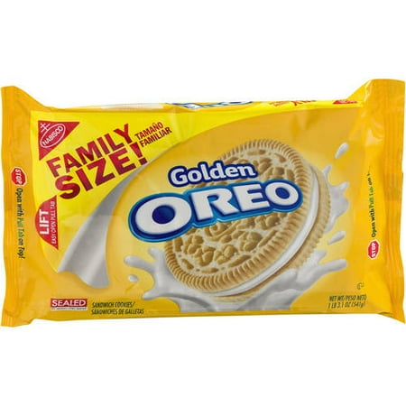 (2 Pack) Nabisco Oreo Golden Sandwich Cookies, 19.1 (Best Lemon Cookies In The World)