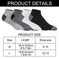 thumbnail image 2 of Sksloeg Men's Anti Odor Seamless Moisture Wicking Blister Resisting Athletic Ankle Low Cut Running and Cycling Socks 12 Pack,White Solid Color L, 2 of 6